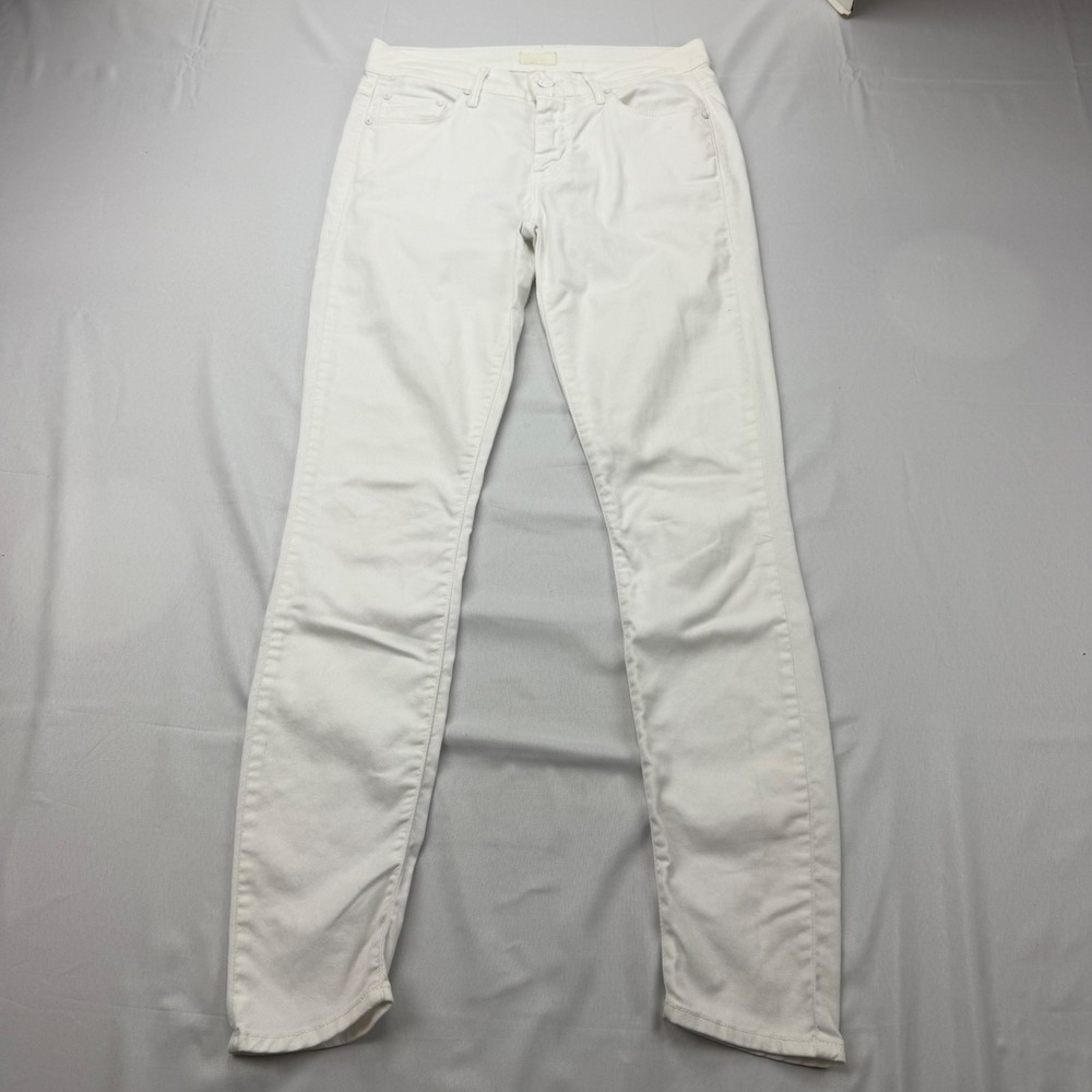Mother The‎ Looker Skinny Jeans Womens Size 26 White Denim 1001X-152 Made in USA